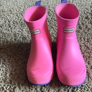 Hunter Fuchsia Waterproof Boots
